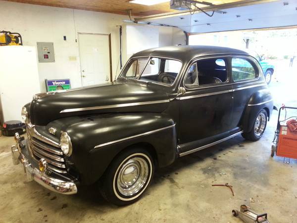 FORD DeLuxe SEDAN 2 DOOR 1946 FLATHEAD V8 HOT ROD RAT ROD LEAD SLEAD PROJECT 1946 Ford Deluxe