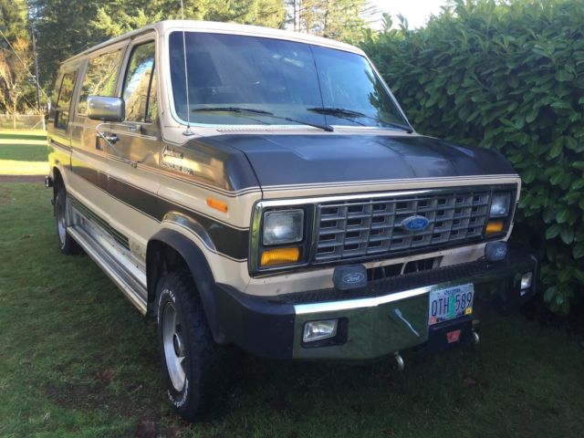Ford E350 4X4 Van Econoline 4WD 1986 PROJECT Quadvan Pathfinder 460CI C6 1986 Ford E-Series Van