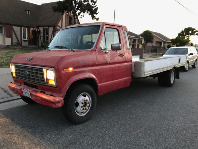 Ford E350 SUPERDUTY DUALLY 7.3L Diesel Truck 15 foot Box Bed Conversion Scrapper 1989 Ford E-Series Van Econoline E350