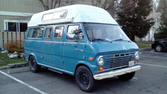 FORD ECONOLINE E200 1969 SUPERVAN CAMPER MOTORHOME SURFBUS DAY VAN 302 V8 MANUAL 1969 Ford E-Series Van camper, day van, surf bus
