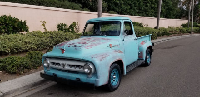 Ford F-100 1953 Short Bed Pickup V8 350 / 350 Auto Kool Old Skool Cruiser Patina 1953 Ford F-100 Custom Cab