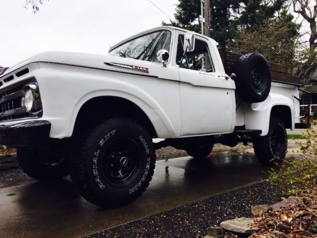 Ford F-100 1961 4X4 Custom Cab Step Side 223 inline 6 1961 Ford F-100 Custom Cab