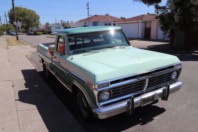 FORD F-100 RANGER WITH 46831 ORIGINAL MILES IN GREAT CONDITION. 1973 Ford F-100 Light Green