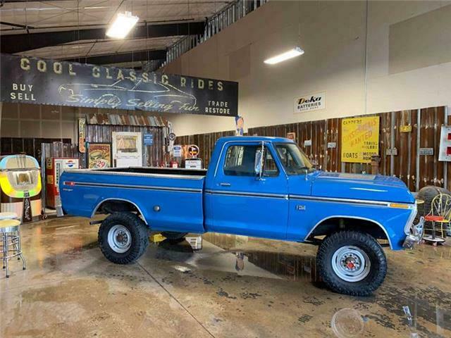 Ford F-250 4X4 Blue with 5,165 Miles, for sale! 1976 Ford Other Pickups Ranger High Boy