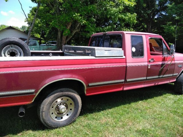 Ford F-250 XL Super Cab Pickup Truck 460 motor alum Trim Runs 1993 Lg tow pkg 1993 Ford F-250 Long Bed Super Cab