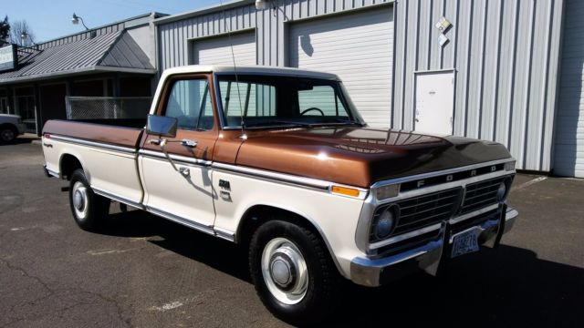 FORD F-350 RANGER XLT SUPER CAMPER SPECIAL 460 V8 F250 F150 SUPER DUTY HIGHBOY 1975 Ford F-350 XLT RANGER LARIATT