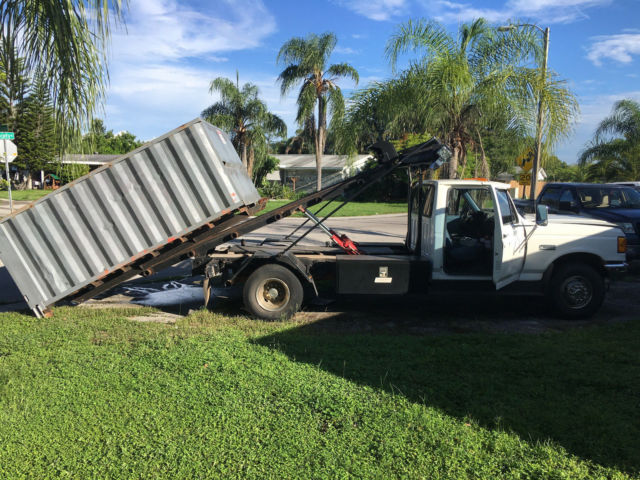1989 Ford F-450 ROLL OFF / DUMP TRUCK - photo 3