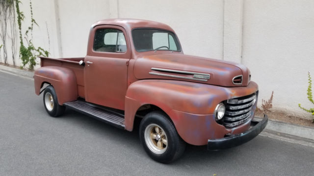 Ford F1 Short Bed Pickup 302 V8 Auto Hot Rod Patina Cruiser Vintage 1948 1948 Ford F-100 F1