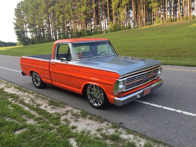 Ford F100 Ranger 351 Cleveland T5 5 Speed 20” Chrome Wheels Custom One of a Kind 1969 Ford F-100