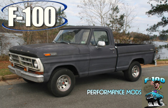 Ford F100 Short Bed - Mean Little 5th Gen. FREE SHIPPING 24 hours Left ! 1971 Ford F-100 Custom