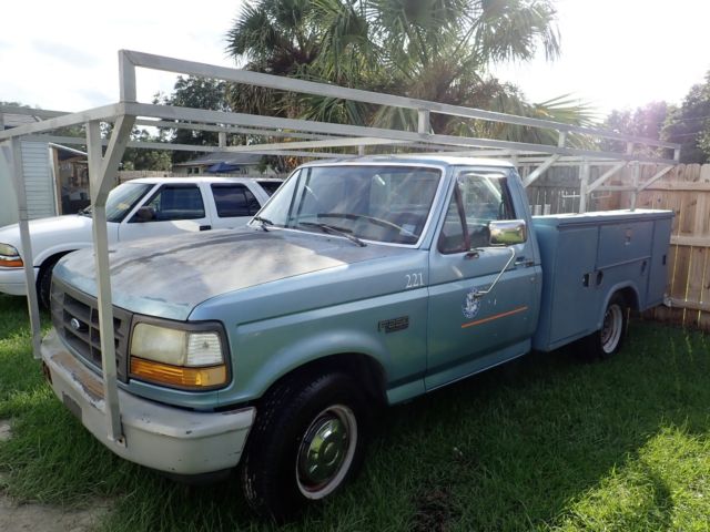 1992 Ford F-250 utility box work truck stahl - photo 3