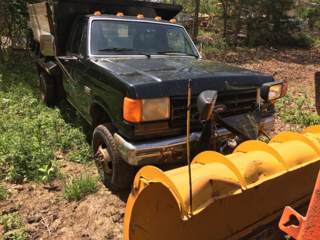 FORD F350 MASON DUMP 4x4 w/PLOW**LOW MILES**$2700 1987 Ford F-350