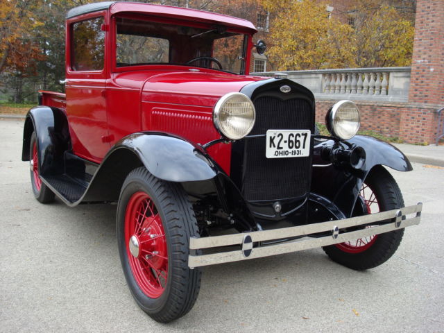 1931 Ford Model A Body - Rubellite Red, Fenders - Black - photo 2