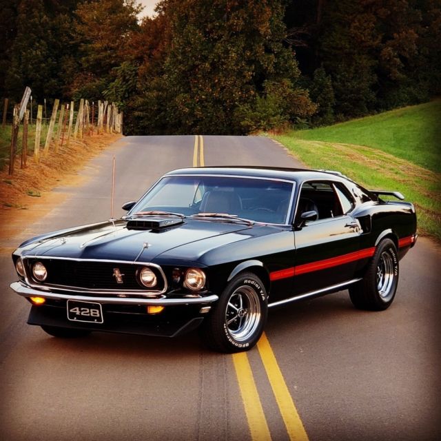 1969 Ford Mustang -MACH 1-FACTORY R CODE COBRA JET 428-DULUXE MARTI - photo 4