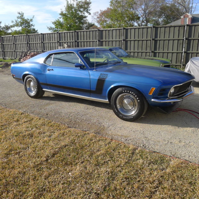 Ford Mustang Boss 302 ORIGINAL Special Order Paint, LOW Miles, ALL Matching #'s 1970 Ford Mustang