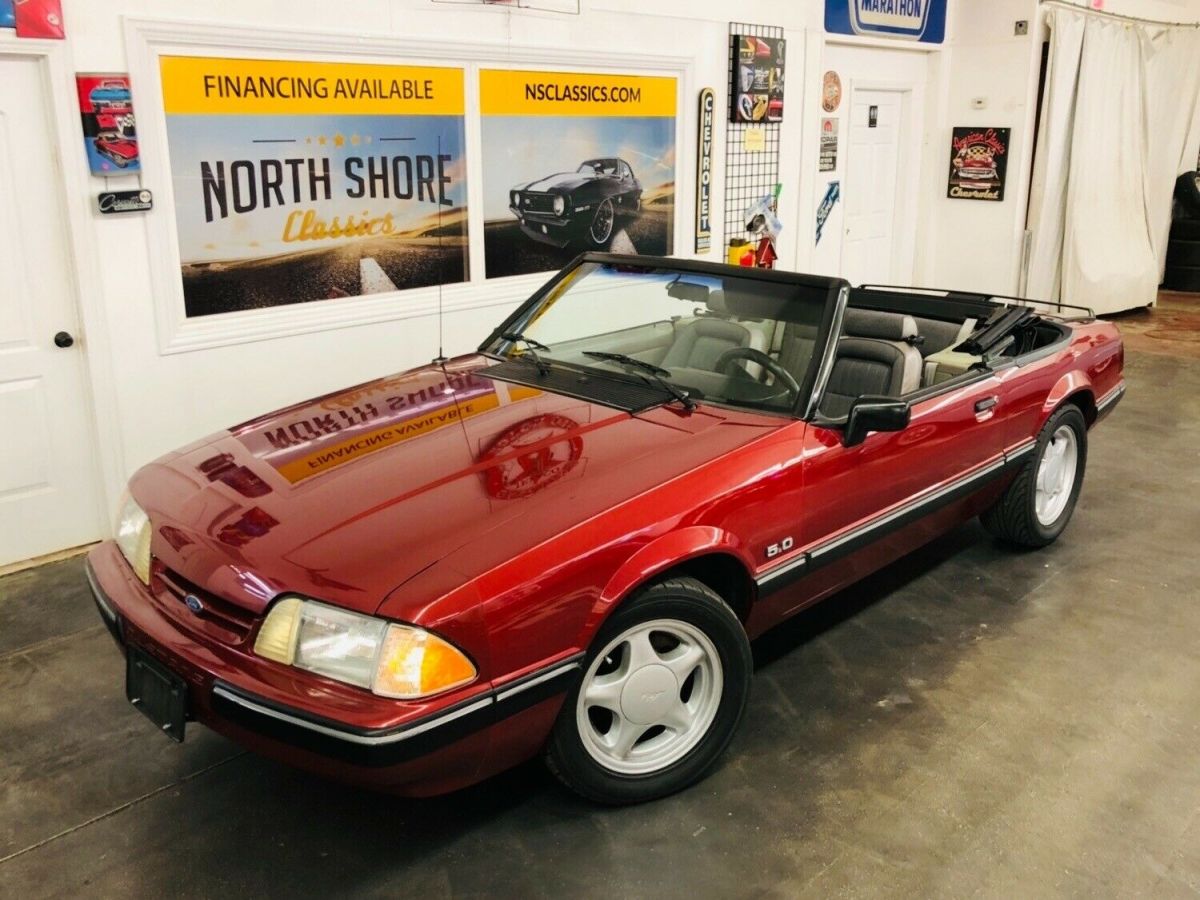 Ford Mustang Bright Red with 106,851 Miles, for sale! 1991 Ford Mustang LX 5.0-SEE VIDEO