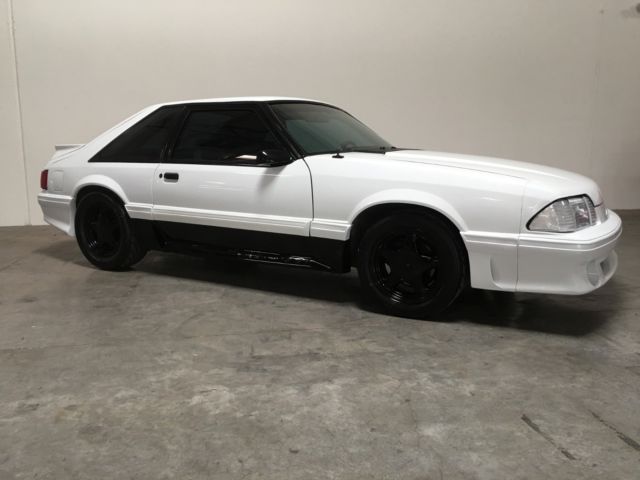 Ford Mustang GT 5.0 Liter Coupe V8 Fox Body 3rd Gen Hatchback Notchback Fastback 1988 Ford Mustang Black