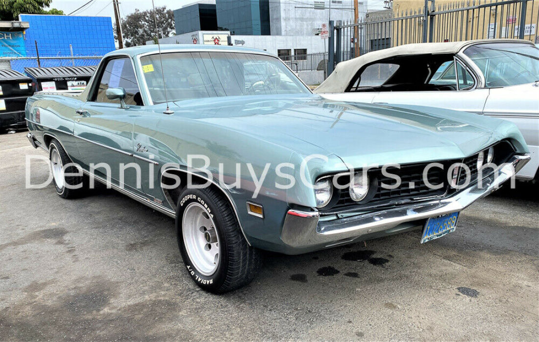 Ford Ranchero 500 Pickup California Blue Plates 1971 Ford Ranchero