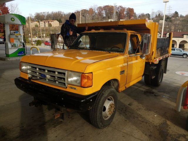 ford super duty 7.3 Diesel dually dump plow 1990 Ford F-450