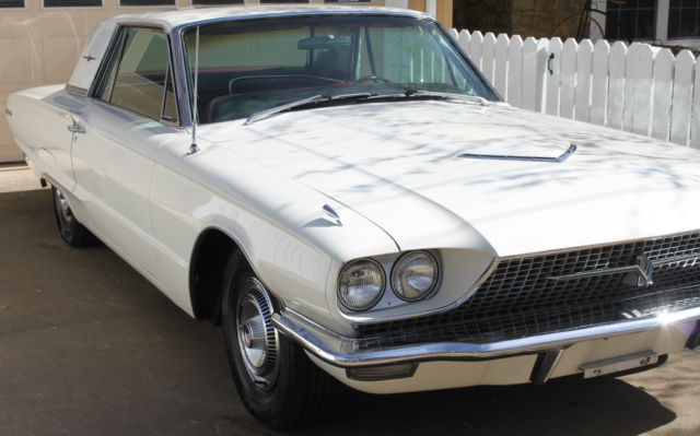 Ford Thunderbird Hardtop 2-Door - White with Red Interior - 390 FE 4V 1966 Ford Thunderbird Base Hardtop 2-Door