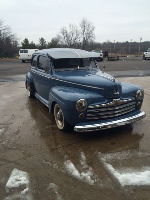 Ford Tudor 1947 street rod Small Block Chevy auto with overdrive sweet car 1947 Ford Tudor Sedan