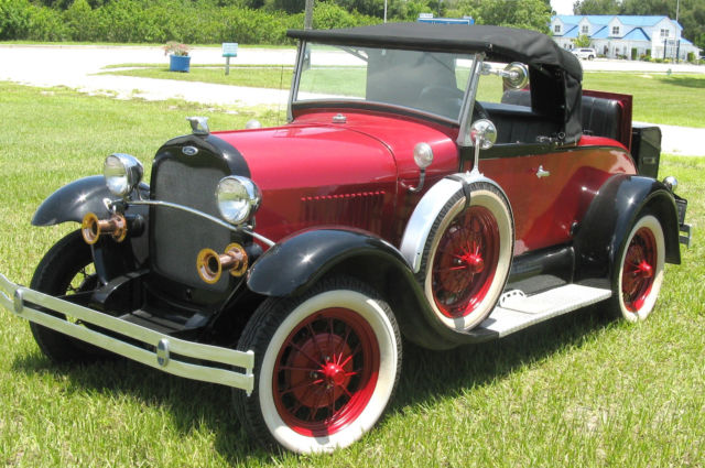 FORD/SHAY 1929 MODEL A CONVERTIBLE REPRODUCTION BUILT IN 1980 1980 Ford Model A Convertible