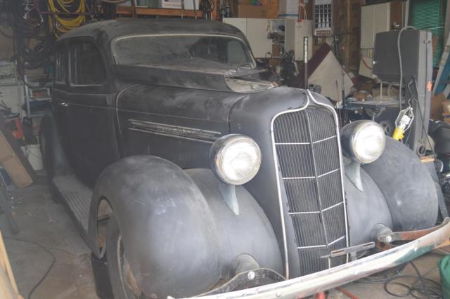 Four door sedan in un-restored condition 1935 Plymouth Four Door Business Sedan