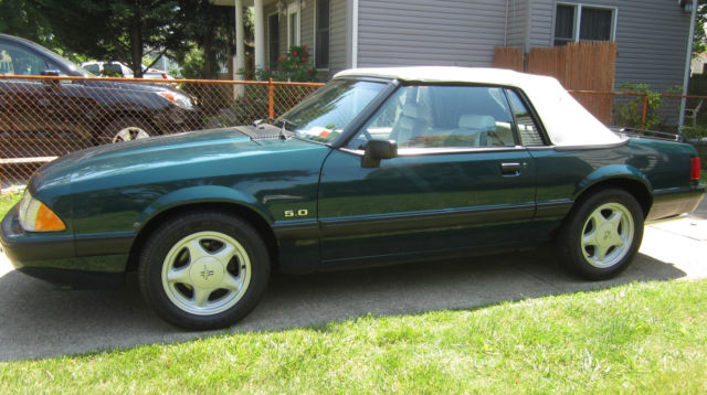 FOXBODY CONVERTIBLE ORIGINAL OWNER PONY not 7-UP MACH OR FASTBACK SHELBY ROUSH 1991 Ford Mustang LX CONVERTIBLE 31K mi 5 speed