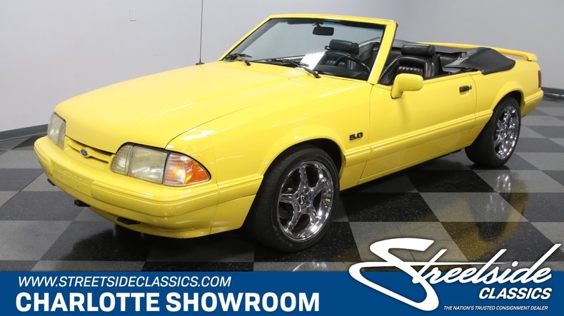 foxbody stang 5 0 vert rag drop top FoMoCo pony Cobra R Kicker Pioneer 1993 Ford Mustang LX Convertible Limited Edition