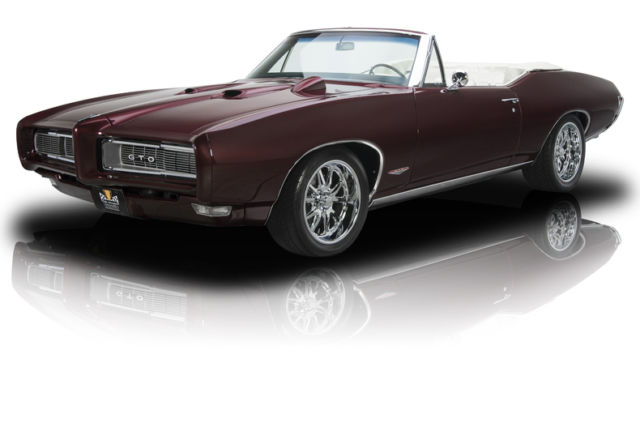 Frame Off Built GTO Convertible 455 V8 4 Speed Manual PS Disc Brakes 1968 Pontiac GTO