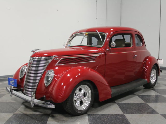 FRAME-OFF RARE CLUB COUPE, 4.6L FUELIE, AOD, 4 PWR DISC, A/C, VISION CHASSIS!! 1937 Ford Club Coupe