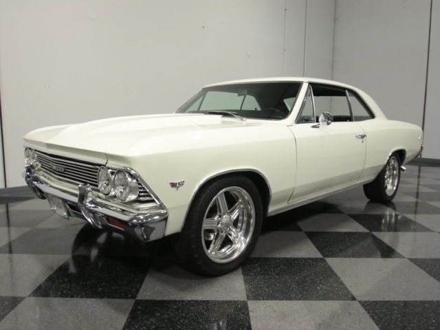 FRAME-OFF RESTO, STRONG 350 V8, AUTO, PWR FRNT DISC BRAKES/STEER, R134A A/C!! 1966 Chevrolet Chevelle