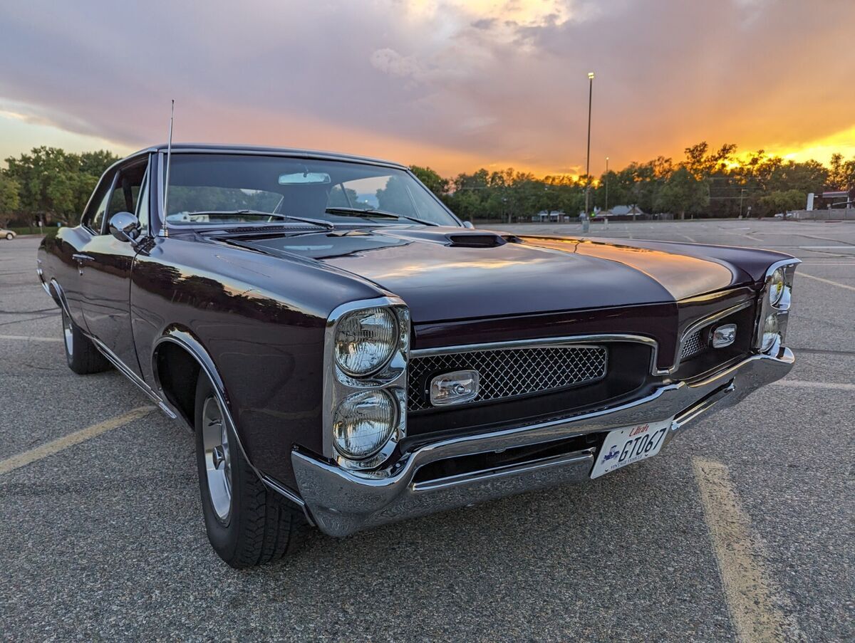 Frame off restoration Pontiac GTO in special factory ordered purple plum mist 1967 Pontiac GTO