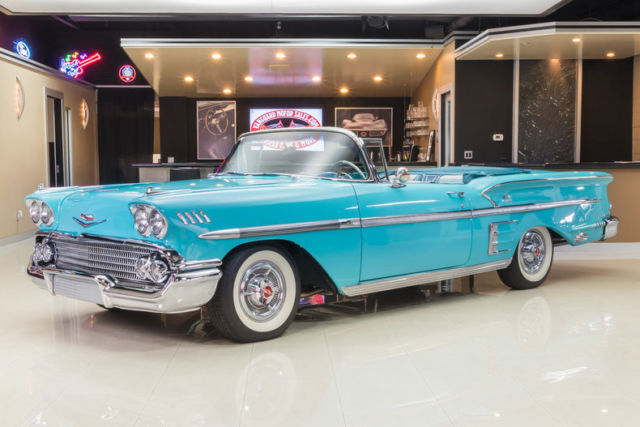 Frame Off Restored Convertible! GM 348ci V8, Powerglide Automatic, PS, PB & More 1958 Chevrolet Impala