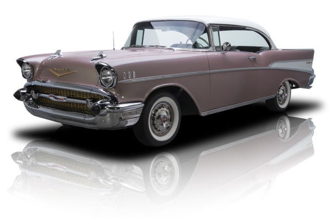 Frame Off Restored Dusk Pearl Bel Air 283 4 Barrel V8 2 Speed Powerglide PS 1957 Chevrolet Bel Air/150/210