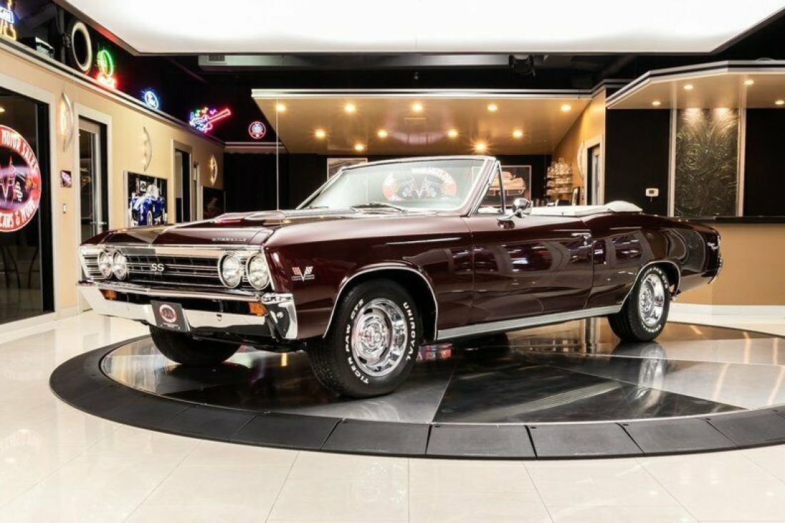 Frame Off Restored, Factory SS! 396ci V8, Muncie 4-Speed, 12 Bolt Posi, PS, PB 1967 Chevrolet Chevelle SS Convertible
