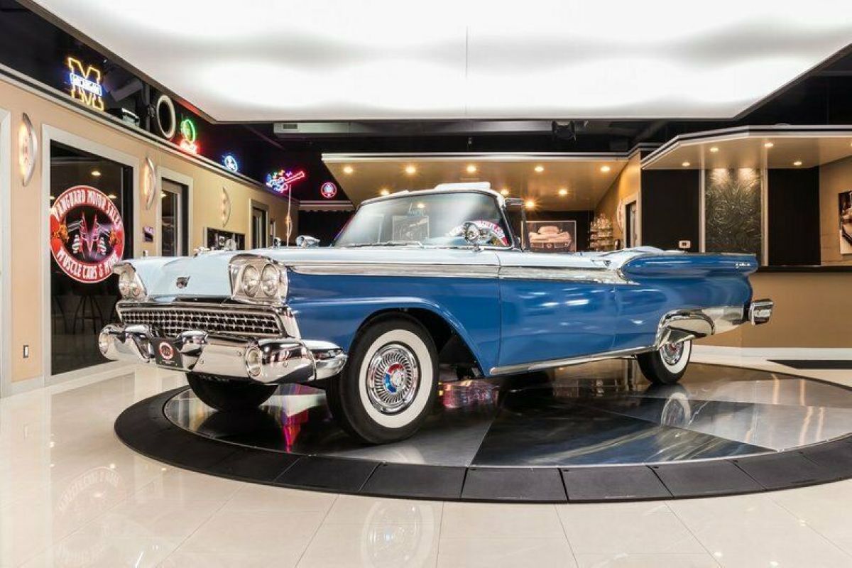 Frame Off Restored! Ford 352ci V8, Automatic, Continental Kit, Loaded w/ Options 1959 Ford Galaxie Convertible