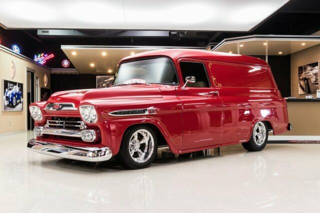 Frame Off Restored! GM 350ci V8, TH350 Automatic, 4-Wheel Disc, PS, PB, A/C, PW 1959 Chevrolet Apache Panel Truck