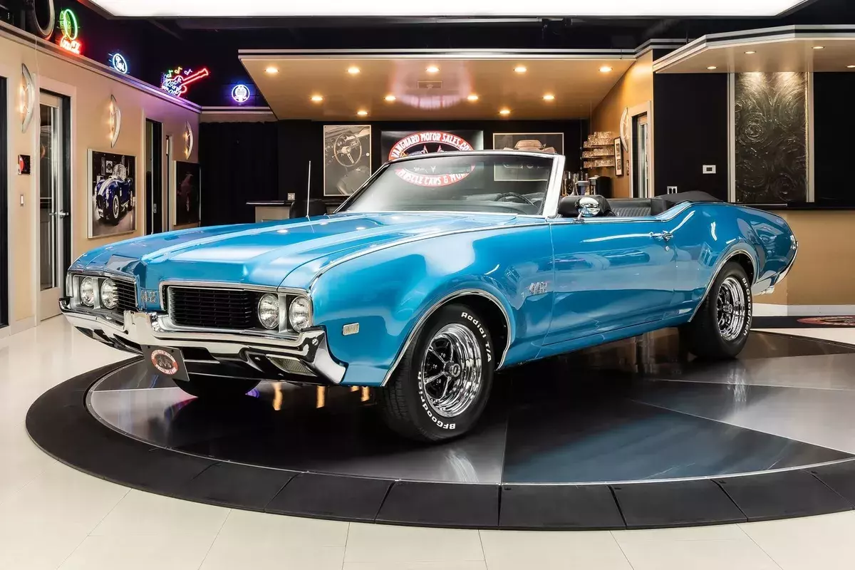 Frame Off Restored! # Matching, 400ci V8, TH400 Automatic, Disc, PS, PB, Pwr Top 1969 Oldsmobile 442 Convertible