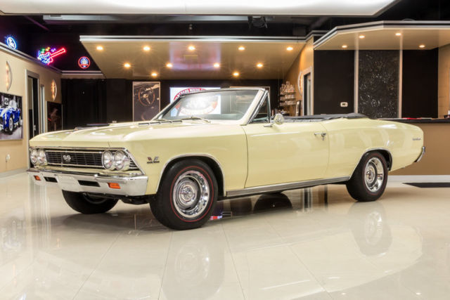 Frame Off, Rotisserie Build! GM 502ci V8 Crate Engine, TKO 5-Speed, PS, PB, A/C 1966 Chevrolet Chevelle SS Convertible