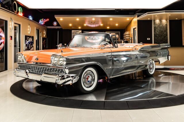 Frame Off, Rotisserie Restored! Ford 352ci V8, Automatic, PS, A/C, Retractable 1959 Ford Fairlane 500 Galaxie Skyliner Retractable