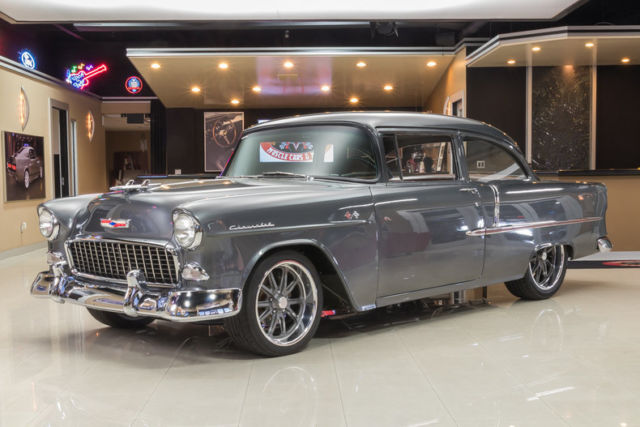 Frame Off, Rotisserie Restored! GM 350ci V8, 4-Speed Manual, PB, Disc & More! 1955 Chevrolet Bel Air/150/210