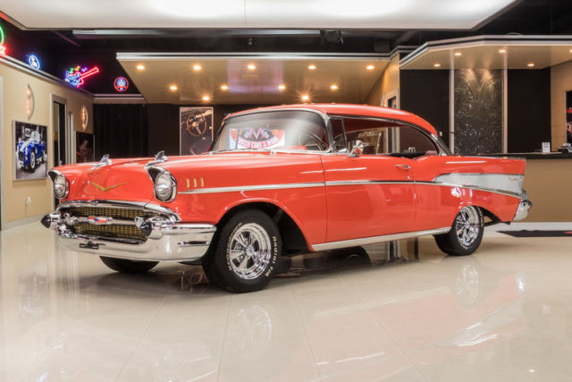 Frame Off, Rotisserie Restored! GM 350ci V8, TH350 Automatic, Posi, PS, PB, A/C 1957 Chevrolet Bel Air/150/210 Hard Top
