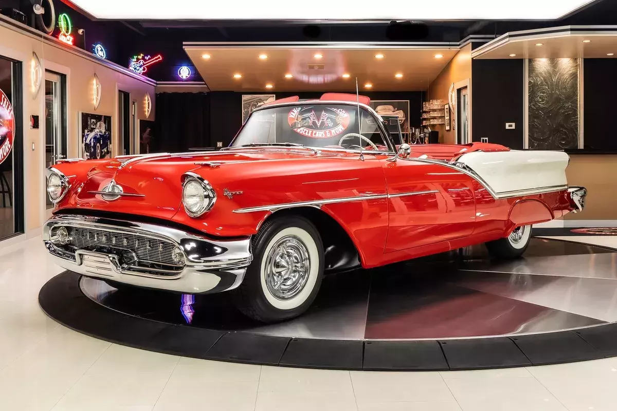 Frame Off, Rotisserie Restored! J2 371ci 3x2 V8, Automatic, PS, PB, A/C, Pwr Top 1957 Oldsmobile Super 88 Convertible