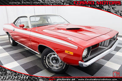 FRAME UP RESTORED NICELY RESTORED - NUMBERS MATCHING 360 CU IN - POWER DISK BRA 1974 Plymouth Barracuda FRAME UP RESTORED