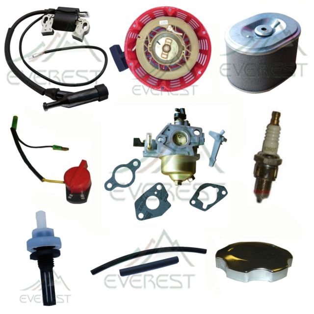 For Honda GX240 GX270 Recoil Carburetor Ignition Coil Spark Plug Air Filter Gas - photo 2