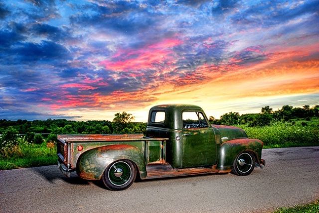 FREE SHIPPING LS Engine S10 Chassis Patina C10 Rat Street Hot Rod LS1 LS2 LSX 1951 GMC Pickup Truck Short Box LS Engine AC FREE SHIPPING