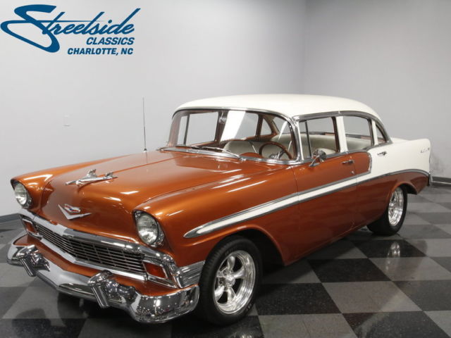 FRESH 350 V8, 700R4 AUTO, A/C, PWR STEER/BRAKE, CLEAN IN/OUT, RUNS/DRIVES GR8!! 1956 Chevrolet Bel Air/150/210