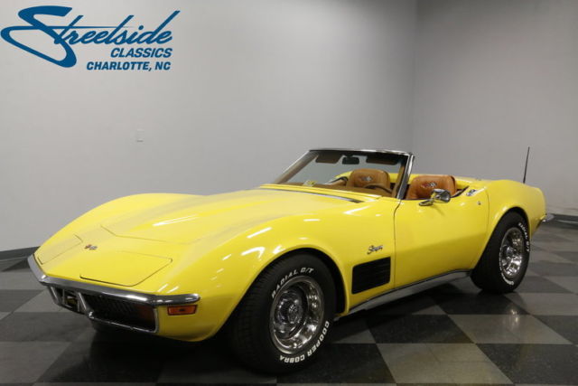 FRESH 350 V8, TH350 AUTO, A/C, PWR STEER/BRAKE, CLEAN IN/OUT, SHARP COLOR COMBO! 1970 Chevrolet Corvette Convertible