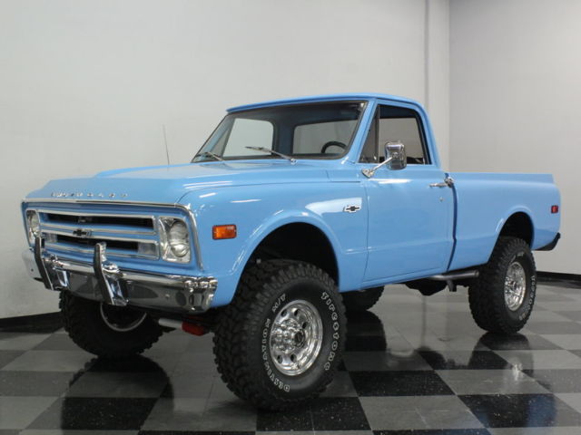 FRESHLY BUILT! CHEVY 350 V8, 4 SPD MAN, COLD A/C, PS, PB W/ FR DISC, GREAT PAINT 1968 Chevrolet C10 4X4